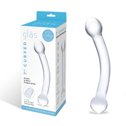 Glas Curved G-Spot Stimulator szkło borokrzemowe 17 cm przezroczysty Glas Curved G-Spot Stimulator szkło borokrzemowe 17 cm przezroczysty