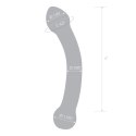 Glas Curved G-Spot Stimulator szkło borokrzemowe 17 cm przezroczysty