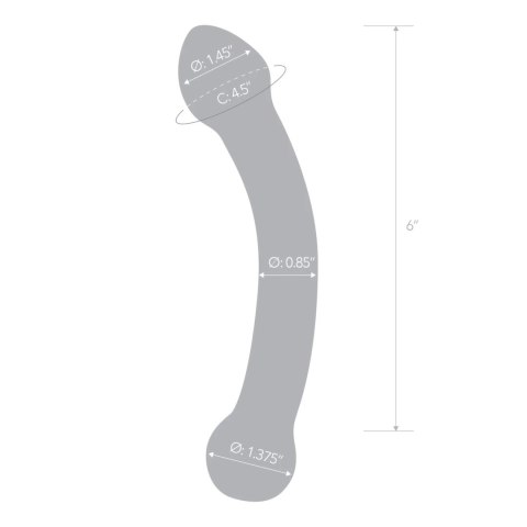 Glas Curved G-Spot Stimulator szkło borokrzemowe 17 cm przezroczysty Glas Curved G-Spot Stimulator szkło borokrzemowe 17 cm przezroczysty
