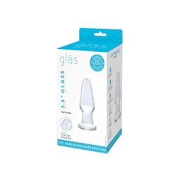 Glas Plug szklany 8,9 cm - model borokrzemowy, uniwersalny rozmiar