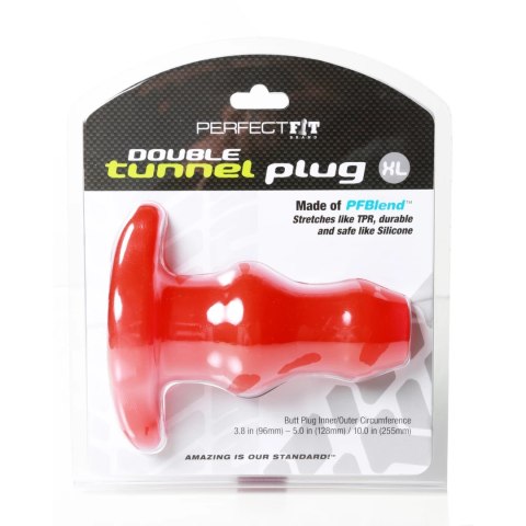Perfect Fit Double Tunnel Plug XL Przezroczysty - Anatomiczna zatyczka tunelowa XL Perfect Fit Double Tunnel Plug XL Przezroczysty - Anatomiczna zatyczka tunelowa XL