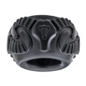 Perfect Fit Ram Ring Black - stylowy pierścień anatomiczny czarny