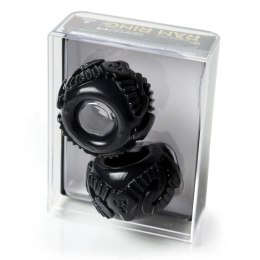Perfect Fit Ram Ring dwupak - stylowy pierścień z mieszanki PF Blend, czarny