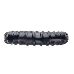 Perfect Fit Ribbed Ring Black - wytrzymały pierścień SilaSkin czarny