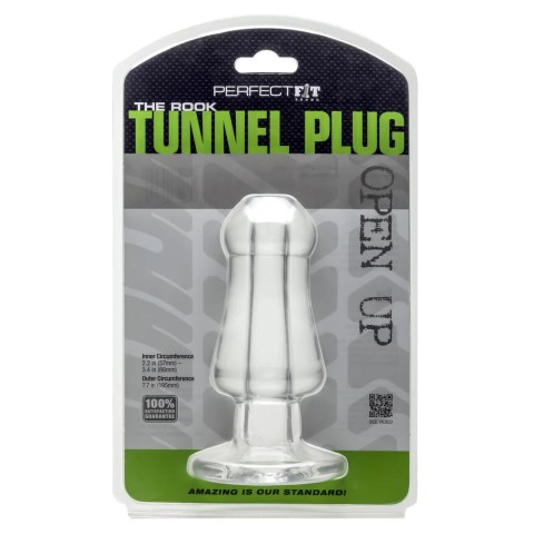 Perfect Fit The Rook Plug Clear - anatomiczny tunel przezroczysty, rozmiar uniwersalny Perfect Fit The Rook Plug Clear - anatomiczny tunel przezroczysty, rozmiar uniwersalny