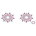 Petits Joujoux Gloria Black & Pink - ozdobna aplikacja na piersi, kryształki