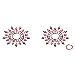 Petits Joujoux Gloria Ozdoba na piersi Black & Red zestaw kryształkow