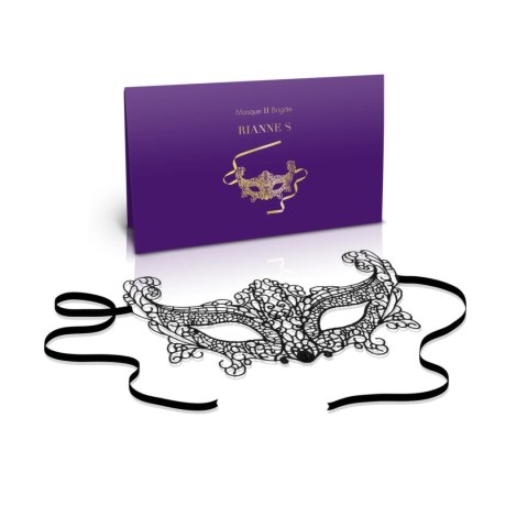 Rianne S Soiree Mask II Brigitte maska wenecka materiałowa czarna Rianne S Soiree Mask II Brigitte maska wenecka materiałowa czarna