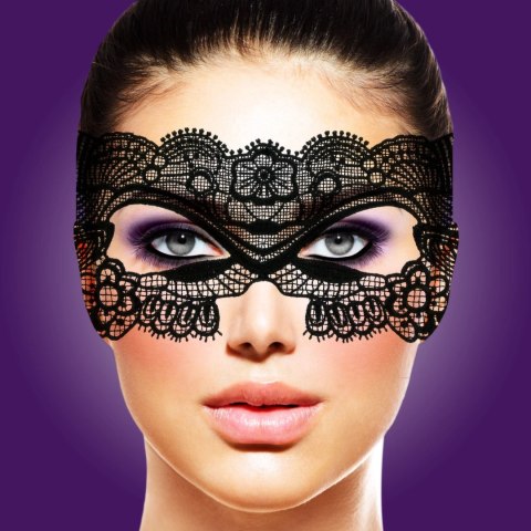 Rianne S Soiree Mask V Zouzou maska wenecka aksamitna czarna Rianne S Soiree Mask V Zouzou maska wenecka aksamitna czarna