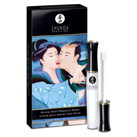 Shunga Divine Oral Pleasure Gloss Coconut Water 10ml - żel chłodząco-rozgrzewający