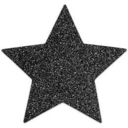Bijoux Indiscrets Flash Star Black - samoprzylepne ozdoby dekoracyjne czarne