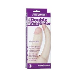 Doc Johnson Double Penetrator Vac-U-Lock - podwojny model do uprzęży, 16 cm