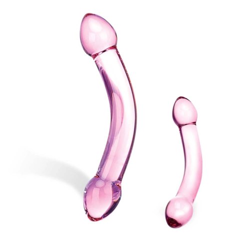 Glas Double Trouble Purple - szklany model dwustronny, fioletowy, 19 cm Glas Double Trouble Purple - szklany model dwustronny, fioletowy, 19 cm