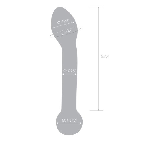 Glas Honey Dripper szklany model anatomiczny do masażu punktu P 17 cm Glas Honey Dripper szklany model anatomiczny do masażu punktu P 17 cm