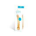 Glas Orange Tickler - szklana forma intymna z wypustkami 19,5 cm