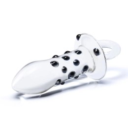 Glas Pacifier szklany korek analny z wypustkami, 13 cm, borokrzemowe szkło
