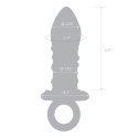Glas Pacifier szklany korek analny z wypustkami, 13 cm, borokrzemowe szkło