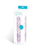 Glas Purple Rose Nubby - model szklany spiralny 18 cm, wypustki