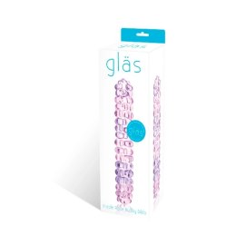Glas Purple Rose Nubby - model szklany spiralny 18 cm, wypustki