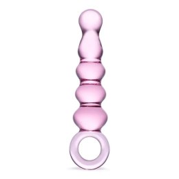 Glas Quintessence - szklane koraliki analne z uchwytem, 19 cm
