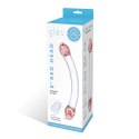 Glas Red Head - szklany model intymny z czerwonym akcentem, 25,5 cm