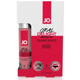 JO Oral Delight Strawberry Sensation - żel smakowy chłodzący 30 ml