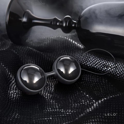 LELO Luna Beads Noir kulki ćwiczące mięśnie dna miednicy 2x37g czarne LELO Luna Beads Noir kulki ćwiczące mięśnie dna miednicy 2x37g czarne