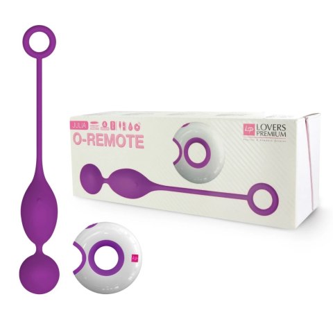 LoversPremium O-Remote Control Egg Purple Julia - silikonowy model z pilotem LoversPremium O-Remote Control Egg Purple Julia - silikonowy model z pilotem