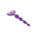 Plaisirs Secrets Anal Chain Purple silikonowy łańcuszek kulkowy fioletowy 26 cm