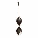 Vibe Therapy Fascinate Black & Silver - podwojne kulki Kegla, silikon