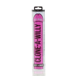 Clone-A-Willy Kit Hot Pink - zestaw do tworzenia odlewu z wibracją, rożowy