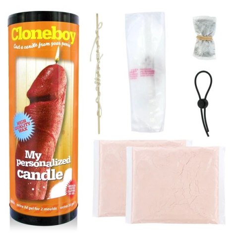 Cloneboy Candle Red - Zestaw do tworzenia świecy, czerwony, komplet Cloneboy Candle Red - Zestaw do tworzenia świecy, czerwony, komplet
