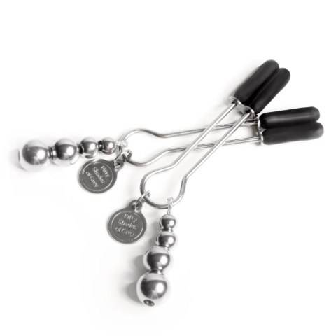 Fifty Shades of Grey The Pinch - zaciski regulowane z metalowym wykończeniem 8,3 cm