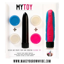 MyToy Vibrator Kit Blue & Pink - Zestaw kreatywny, silikonowy, 13,3 cm