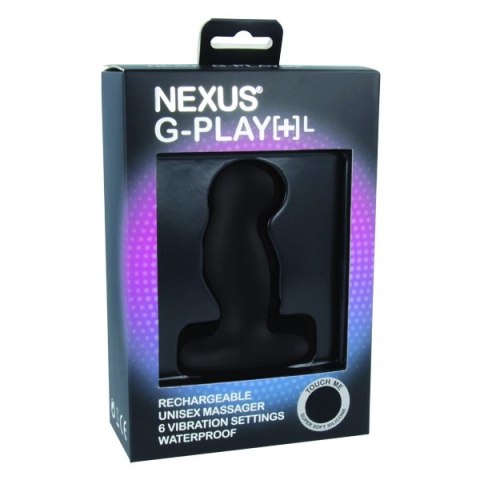 Nexus G-Play+ Large Black - Wibrujący korek anatomiczny, 6 trybow Nexus G-Play+ Large Black - Wibrujący korek anatomiczny, 6 trybow