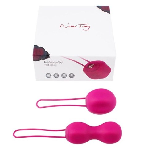 Nomi Tang Intimate Kegel Set Red Violet - zestaw do treningu mięśni dna miednicy Nomi Tang Intimate Kegel Set Red Violet - zestaw do treningu mięśni dna miednicy