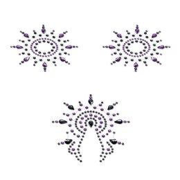 Petits Joujoux Gloria Set Black & Purple ozdobna biżuteria do ciała