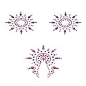 Petits Joujoux Gloria Set biżuteria do ciała Black & Pink kryształki