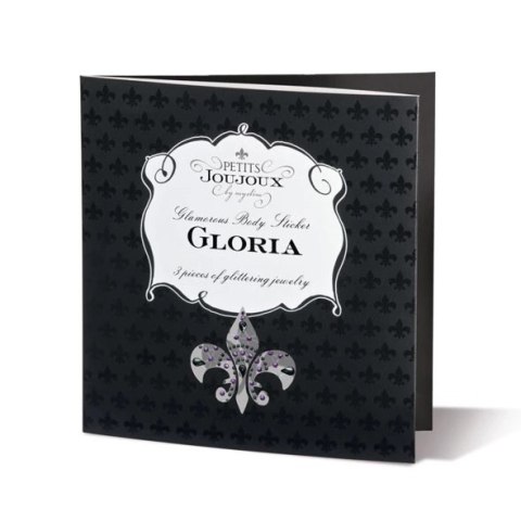 Petits Joujoux Gloria Set biżuteria do ciała Black & Pink kryształki Petits Joujoux Gloria Set biżuteria do ciała Black & Pink kryształki