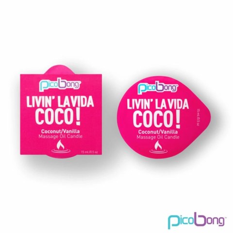 Picobong Massage Oil Candle Coconut & Vanilla świeca do masażu 15ml