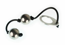 Rocks-Off Love Balls stalowe kulki treningowe z silikonowym łącznikiem 25mm