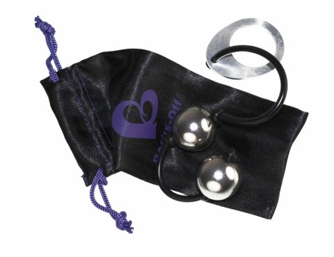 Rocks-Off Love Balls stalowe kulki treningowe z silikonowym łącznikiem 25mm Rocks-Off Love Balls stalowe kulki treningowe z silikonowym łącznikiem 25mm