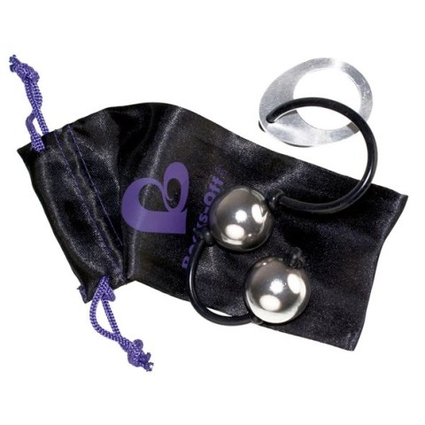 Rocks-Off Love Balls stalowe kulki treningowe z silikonowym łącznikiem 25mm Rocks-Off Love Balls stalowe kulki treningowe z silikonowym łącznikiem 25mm