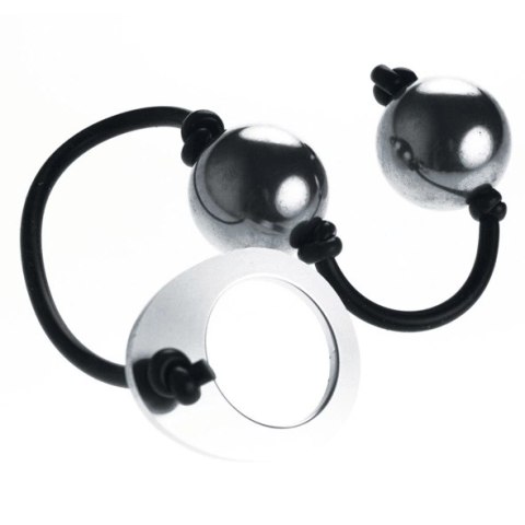 Rocks-Off Love Balls stalowe kulki treningowe z silikonowym łącznikiem 25mm Rocks-Off Love Balls stalowe kulki treningowe z silikonowym łącznikiem 25mm