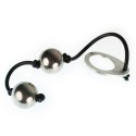 Rocks-Off Love Balls stalowe kulki treningowe z silikonowym łącznikiem 25mm
