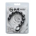 S&M Black Silicone - anatomiczne koraliki silikonowe 23 cm czarne