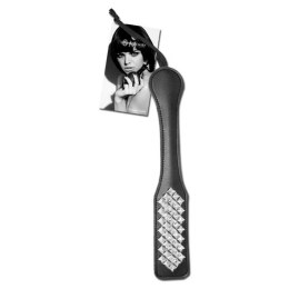 S&M Studded Paddle dwustronna packa z winylu i metalu 31,8 cm