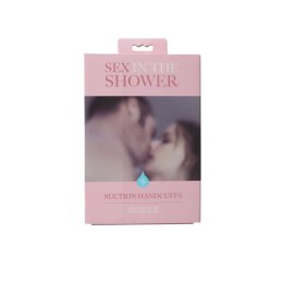 Sex In The Shower Suction - kajdanki z przyssawką, neoprenowe, czarne