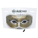 Sportsheets S&M Grey Masquerade Mask elegancka maska karnawałowa