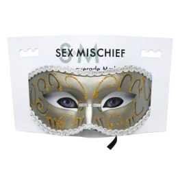 Sportsheets S&M Grey Masquerade Mask elegancka maska karnawałowa
